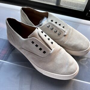 Donald J Pliner Mens Aryo-Cs Suede Low Top Slip On Fashion Sneakers Size 10